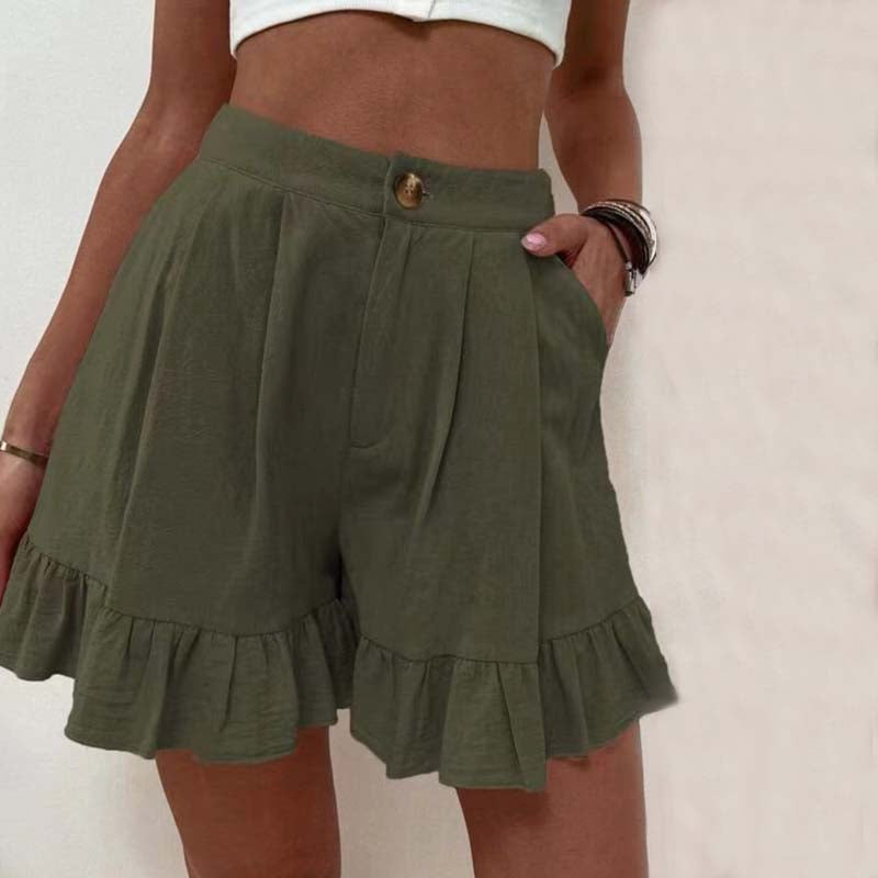 Donna | Breezy Ruffle Hem Shorts