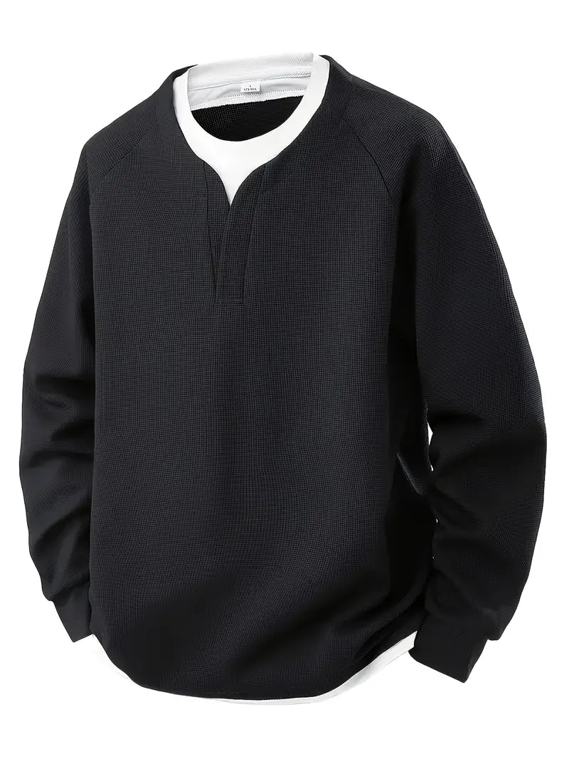 Aldous | Comfortable Waffle-Knit Long Sleeve for Everyday Wear