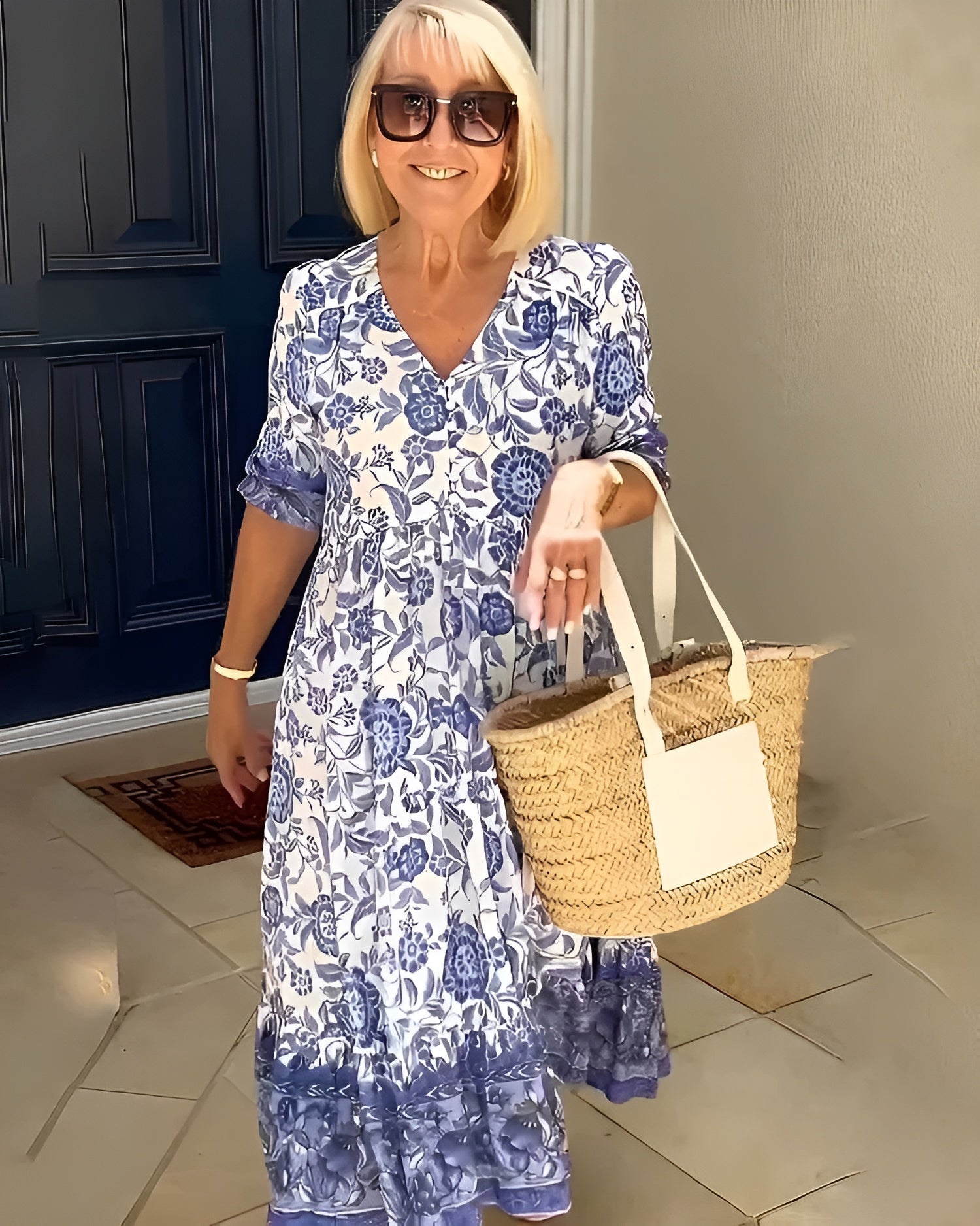 EVELYNE | Elegant Spring Floral Dress