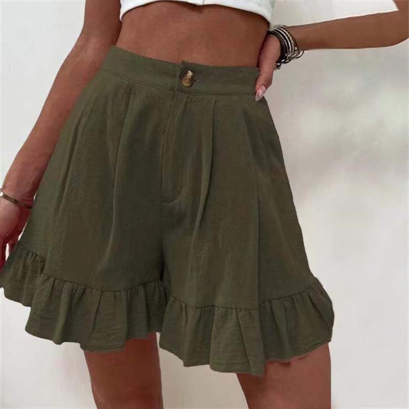 Donna | Breezy Ruffle Hem Shorts