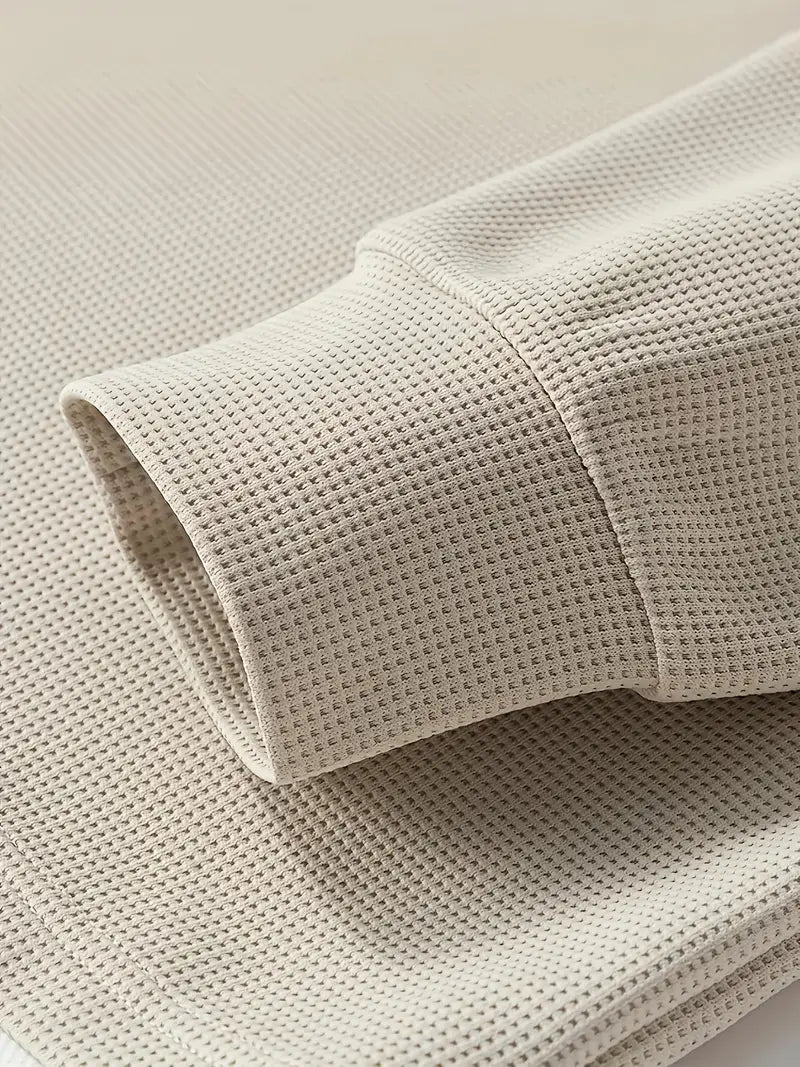 Aldous | Comfortable Waffle-Knit Long Sleeve for Everyday Wear