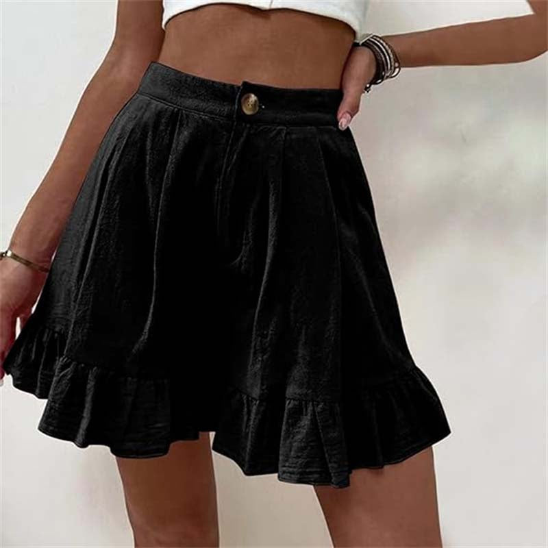 Donna | Breezy Ruffle Hem Shorts