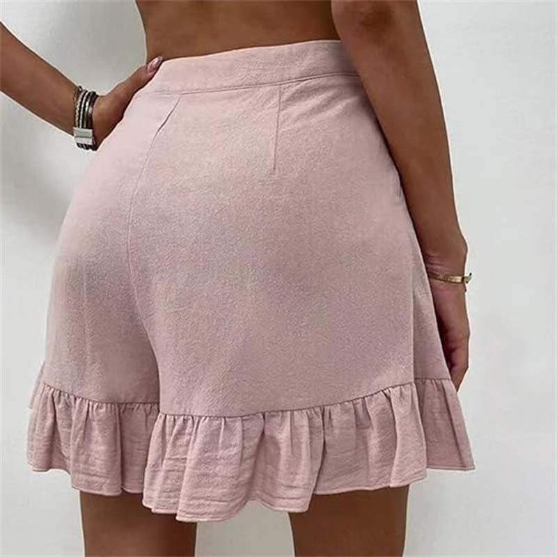Donna | Breezy Ruffle Hem Shorts
