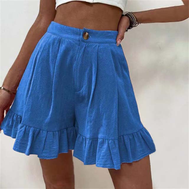 Donna | Breezy Ruffle Hem Shorts