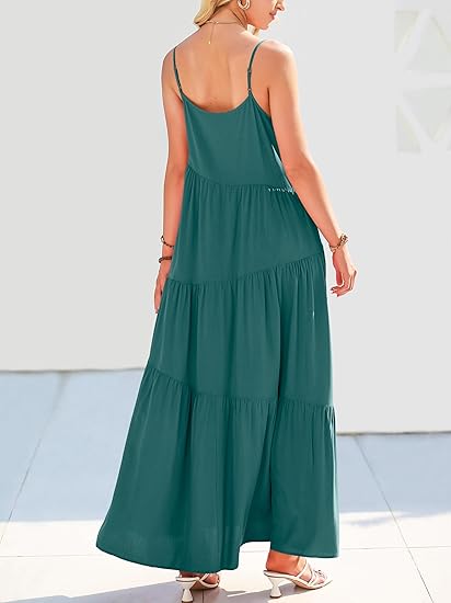 Aria | Flowy Tiered Summer Maxi Dress
