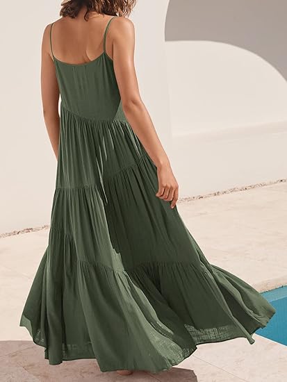 Aria | Flowy Tiered Summer Maxi Dress