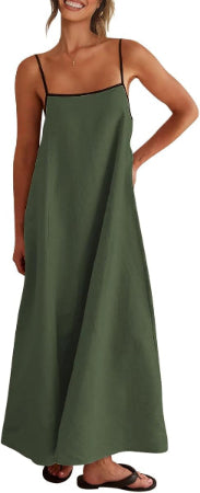 Elara | Effortless Linen Summer Maxi Dress