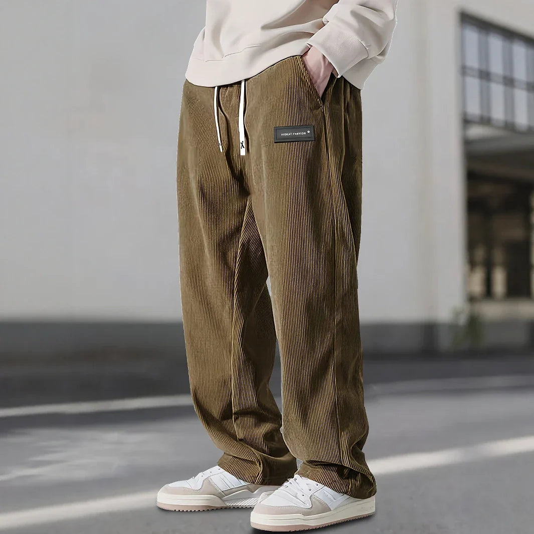Adrian | Relaxed Corduroy Cargo Sweatpants