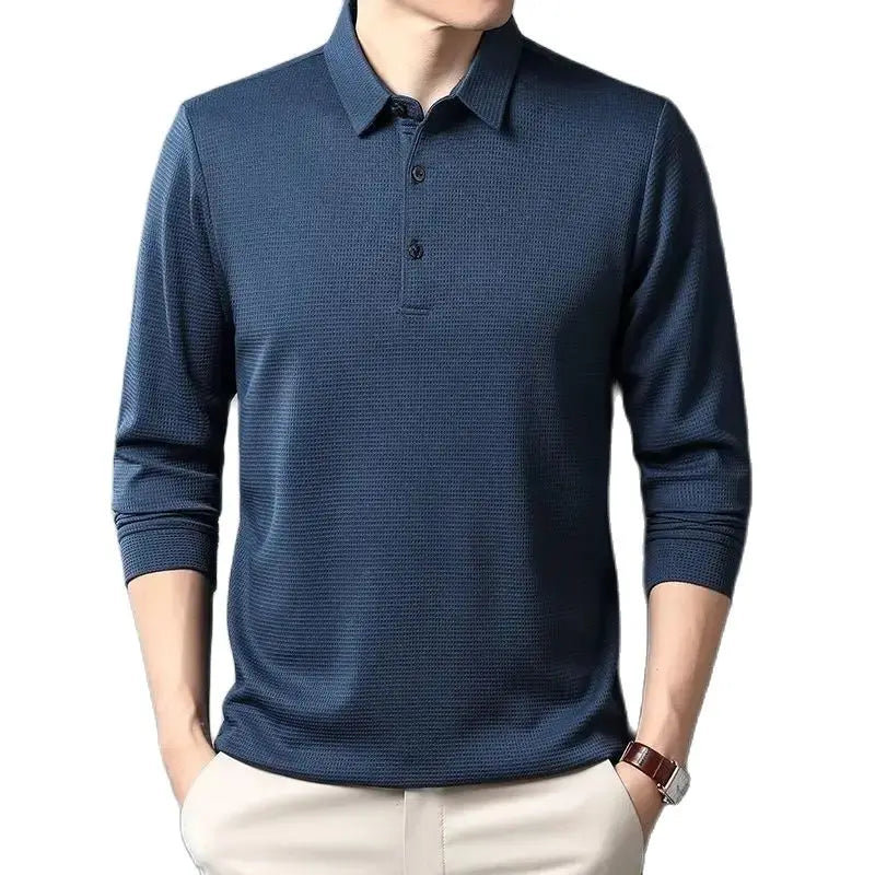 Sean | Casual Waffle Polo Shirt