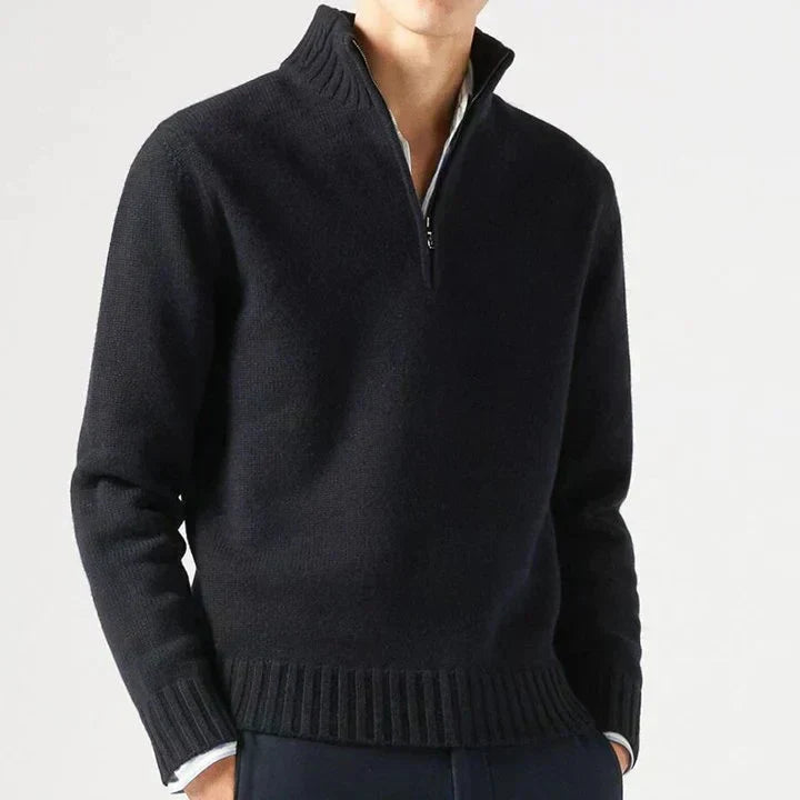 Lucio | Elegant Half Zip Sweater