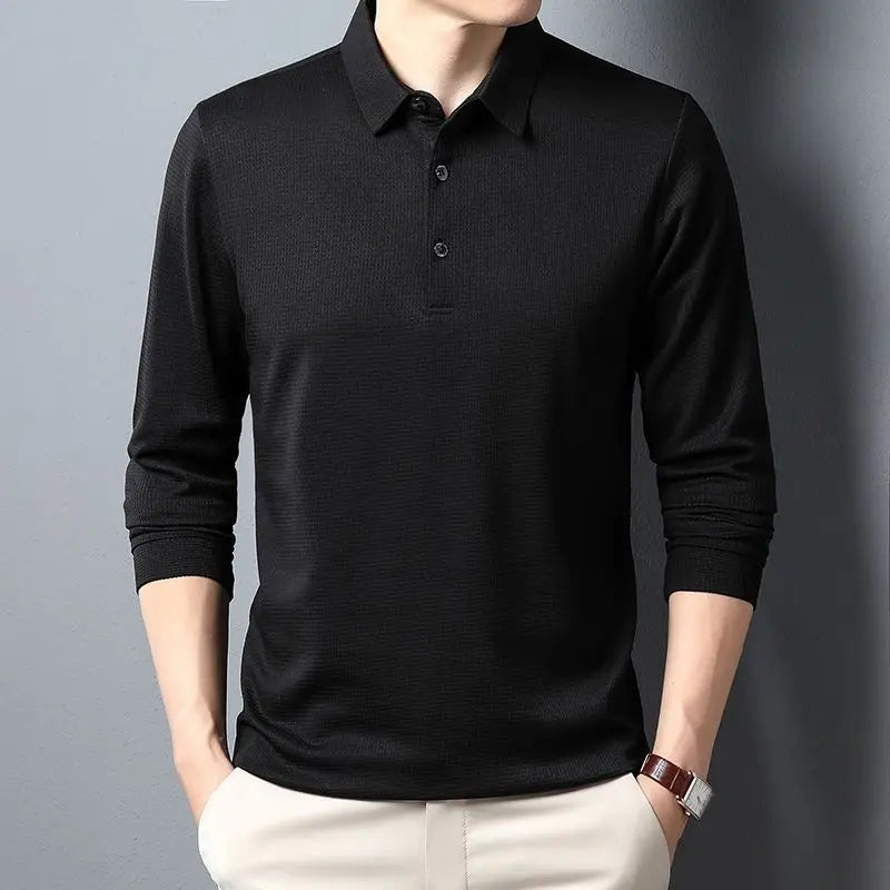 Sean | Casual Waffle Polo Shirt