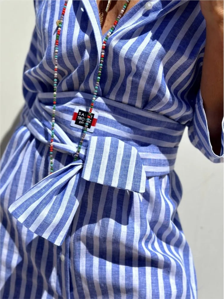 GÉRALDINE | Lightweight Striped Summer Dress