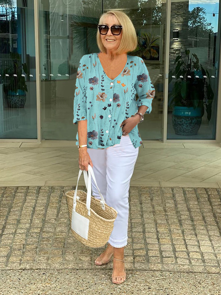 ANITA™ | Elegant Floral Blouse