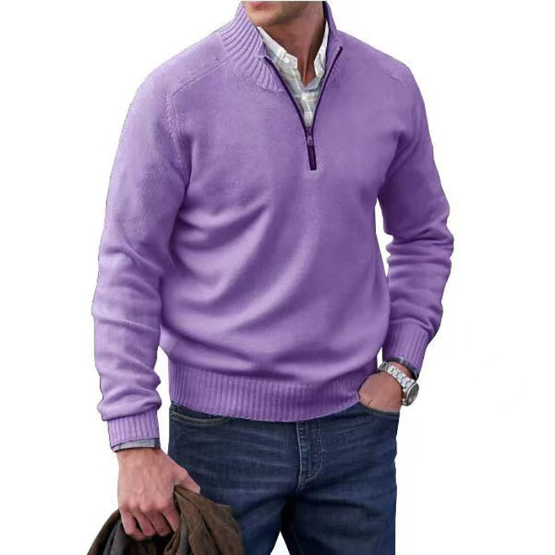 Vincent | Stylish Italian Zip Sweater