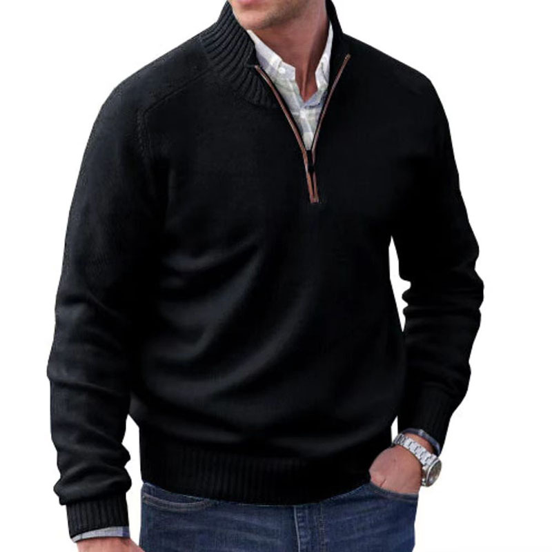 Vincent | Stylish Italian Zip Sweater