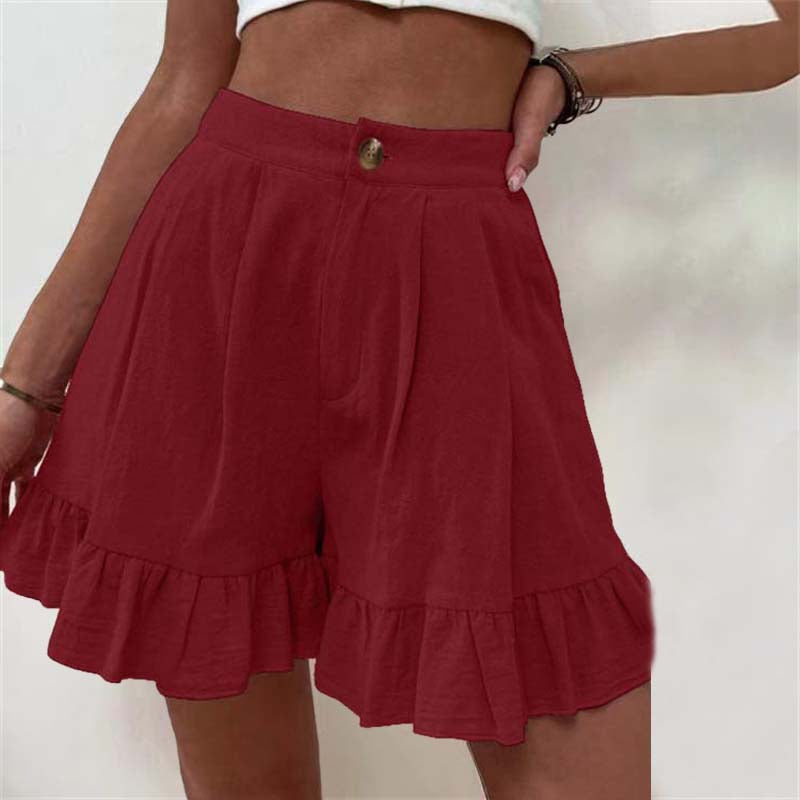 Donna | Breezy Ruffle Hem Shorts
