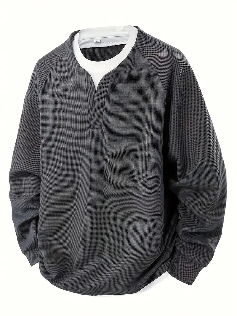 Aldous | Comfortable Waffle-Knit Long Sleeve for Everyday Wear