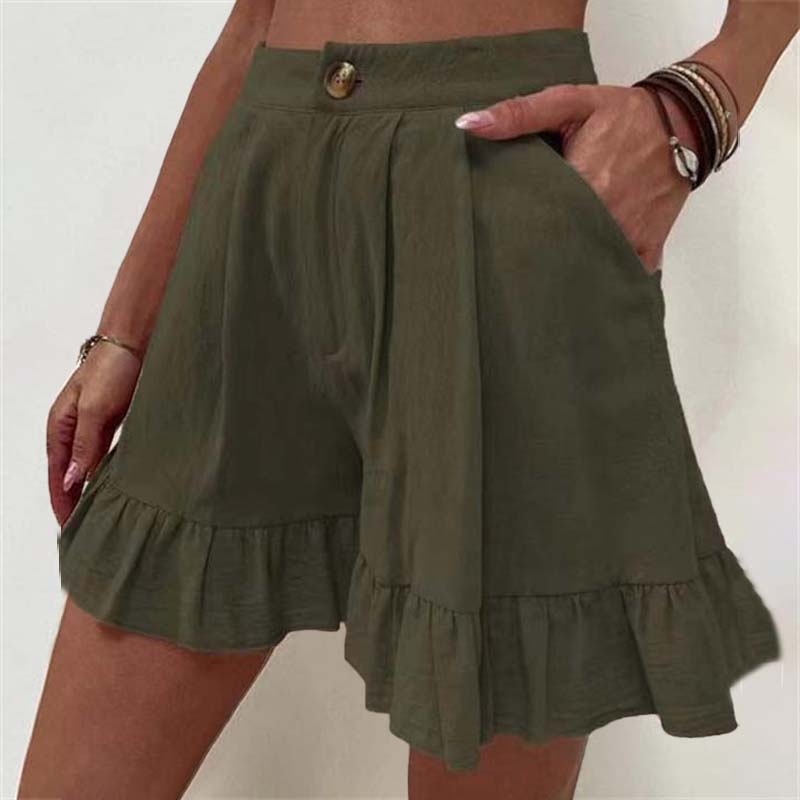 Donna | Breezy Ruffle Hem Shorts