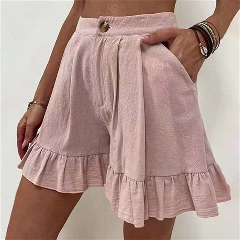 Donna | Breezy Ruffle Hem Shorts