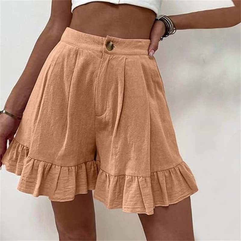 Donna | Breezy Ruffle Hem Shorts