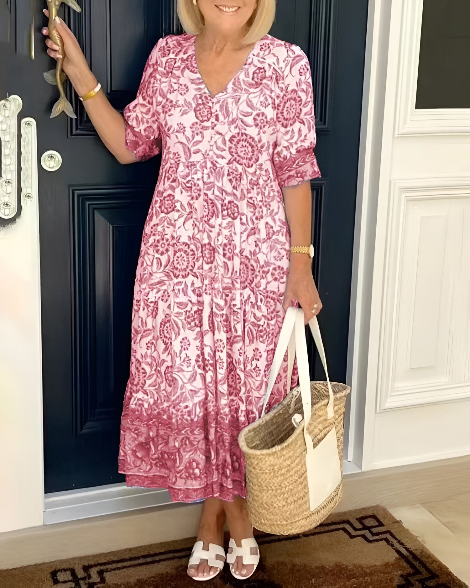 EVELYNE | Elegant Spring Floral Dress
