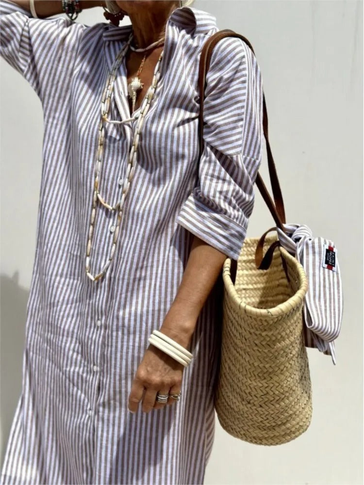 GÉRALDINE | Lightweight Striped Summer Dress