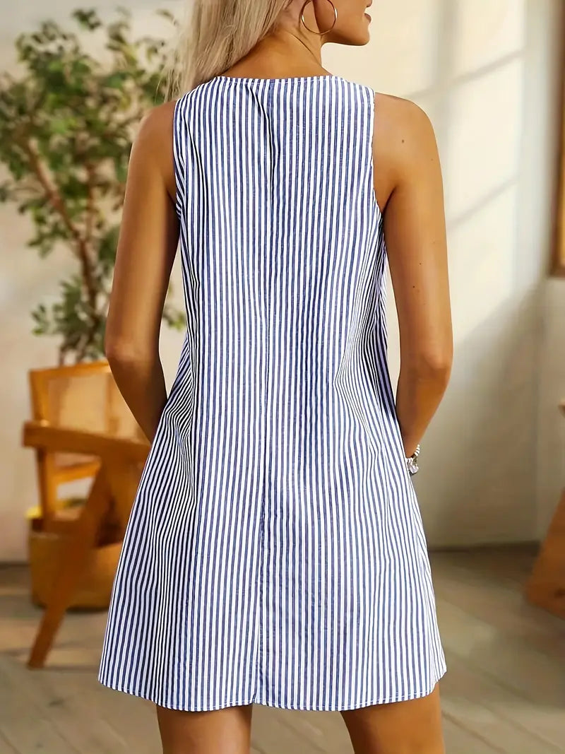 AURÉLIE | Short Striped Lightweight Dress