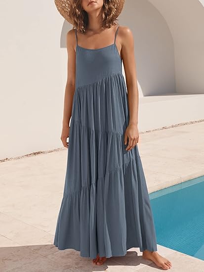 Aria | Flowy Tiered Summer Maxi Dress