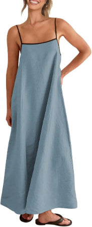 Elara | Effortless Linen Summer Maxi Dress