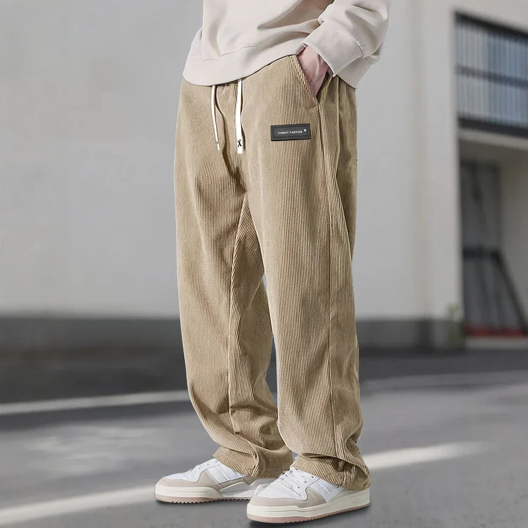 Adrian | Relaxed Corduroy Cargo Sweatpants