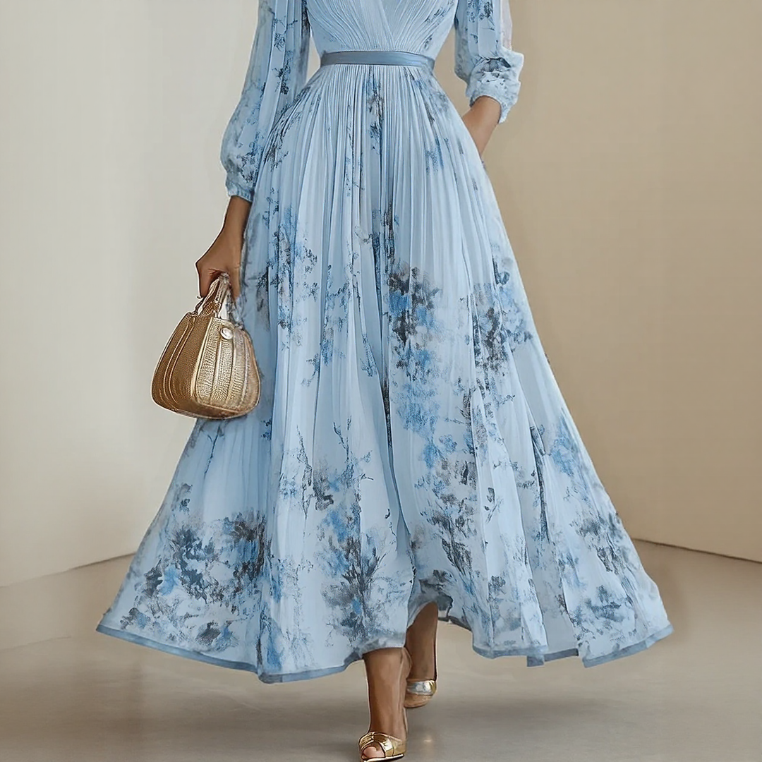ELARA | Soft V-Neck Midi Dress