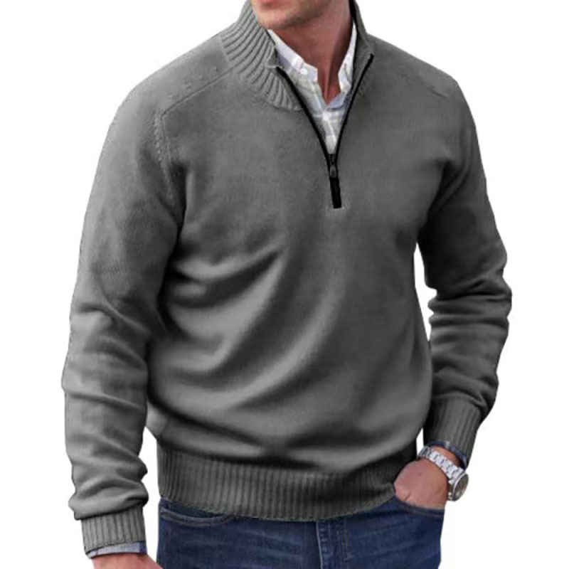 Vincent | Stylish Italian Zip Sweater
