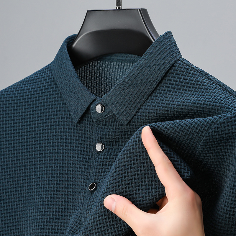 Andrew | Textured Elegance Polo Shirt